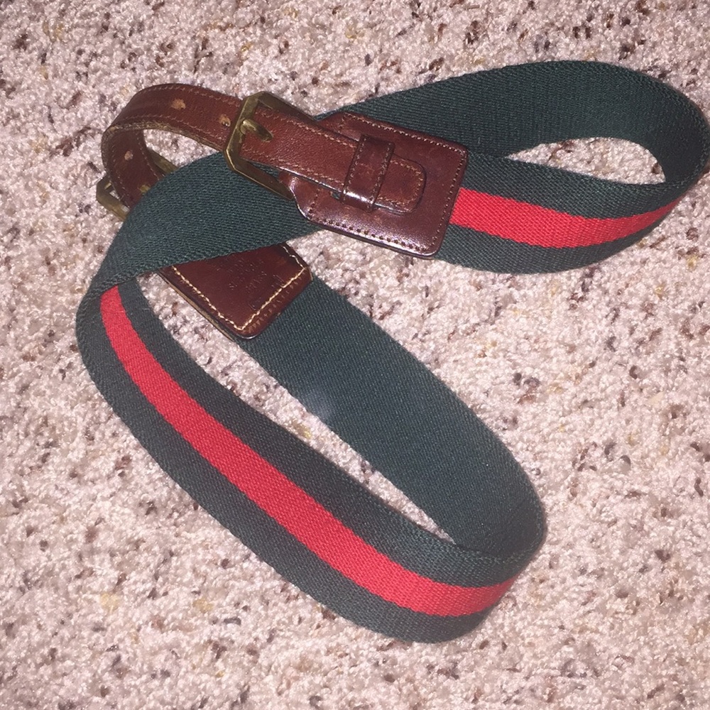 Coach GUCCI vintage striped belt Authentic 💯